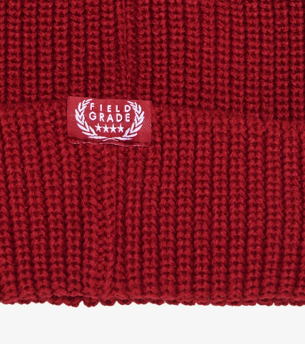 Field Grade Watch Cap Beanie Varsity Red 4 Field Grade Watch Cap Beanie Varsity Red - Image 2