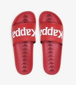Kappa Banda Adam 9 Slides Red/White -Mens New Arivals Sales Shop 304JPU0 908 4 1800x