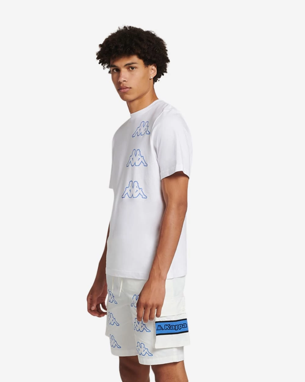 Kappa LOGO AOMIX TEE BRIGHT WHT/BLUE ULTRAMARINE 4 Kappa LOGO AOMIX TEE BRIGHT WHT/BLUE ULTRAMARINE - Image 2