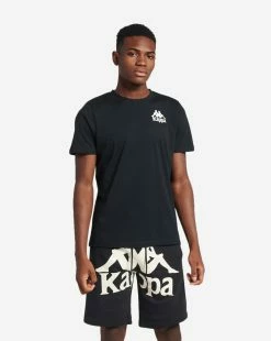 Kappa Authentic Ables Tee Black Smoke/White Antique