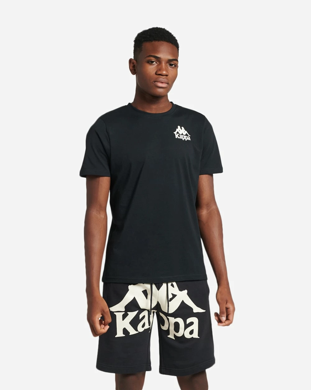 Kappa Authentic Ables Tee Black Smoke/White Antique 3 Kappa Authentic Ables Tee Black Smoke/White Antique