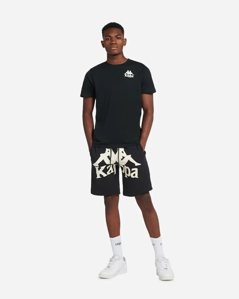 Kappa Authentic Ables Tee Black Smoke/White Antique 6 Kappa Authentic Ables Tee Black Smoke/White Antique - Image 4