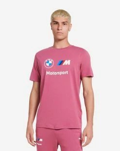 Mens New Arivals Sales Shop 35 Puma BMW M Motorsport Essential Logo Tee Dusty Orchid