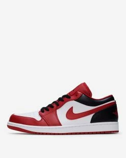Air Jordan 1 Low White/Red/Black