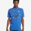 Polo Ralph Lauren AMERICANA NOVELTY MESH POLO TEE LIBERTY BLUE -Mens New Arivals Sales Shop 710870252001 BLU 1 1800x
