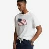 Polo Ralph Lauren Flag Tee WHITE -Mens New Arivals Sales Shop 710870777003 WHT 1 1800x
