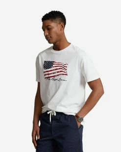Polo Ralph Lauren Flag Tee WHITE