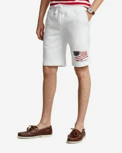 Polo Ralph Lauren Fleece Flag Shorts White