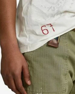 Polo Ralph Lauren UNEVEN JERSEY DYED GRAPHIC TEE WHITE -Mens New Arivals Sales Shop 710871009001 WHT 3 1800x