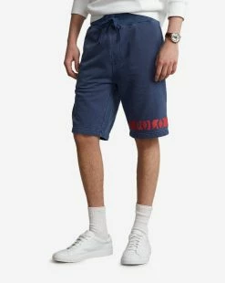 Polo Ralph Lauren Fleece Novelty Logo Shorts Cruise Navy