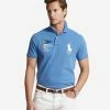 Polo Ralph Lauren Big Pony Mesh Knit Flag Polo Retreat Blue 2 Polo Ralph Lauren Big Pony Mesh Knit Flag Polo Retreat Blue -Mens New Arivals Sales Shop 710871318001 BLU 1 1800x