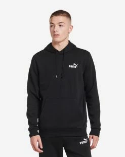 Puma Essential Embroidery Logo Hoodie PUMA Black
