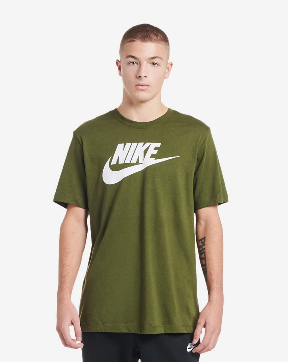 Nike NSW Icon Futura Tee Rough Green / White 3 Nike NSW Icon Futura Tee Rough Green / White