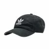 Adidas Accessories Relaxed Strapback Hat Black/White -Mens New Arivals Sales Shop BH7137 001 1 1800x