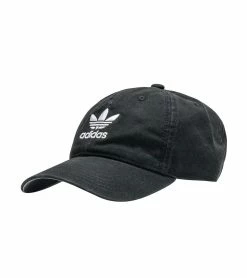 Adidas Accessories Relaxed Strapback Hat Black/White
