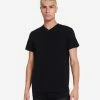 CNCM V-Neck Tee Black 1 CNCM V-Neck Tee Black -Mens New Arivals Sales Shop CHP101 BLK 1 1800x