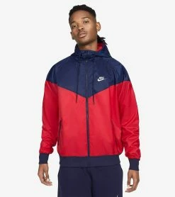 Mens New Arivals Sales Shop 21 Nike NSW Colorblock Windrunner University Red/Midnight Navy/White