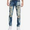 Decibel 5 Pocket Rip And Repair Jeans Indigo 2 Decibel 5 Pocket Rip And Repair Jeans Indigo -Mens New Arivals Sales Shop DECWB392 IND 1 1800x