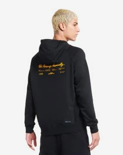 Jordan Dri-FIT Sport Graphic Hoodie Black/Taxi -Mens New Arivals Sales Shop DQ7330 010 3 1800x