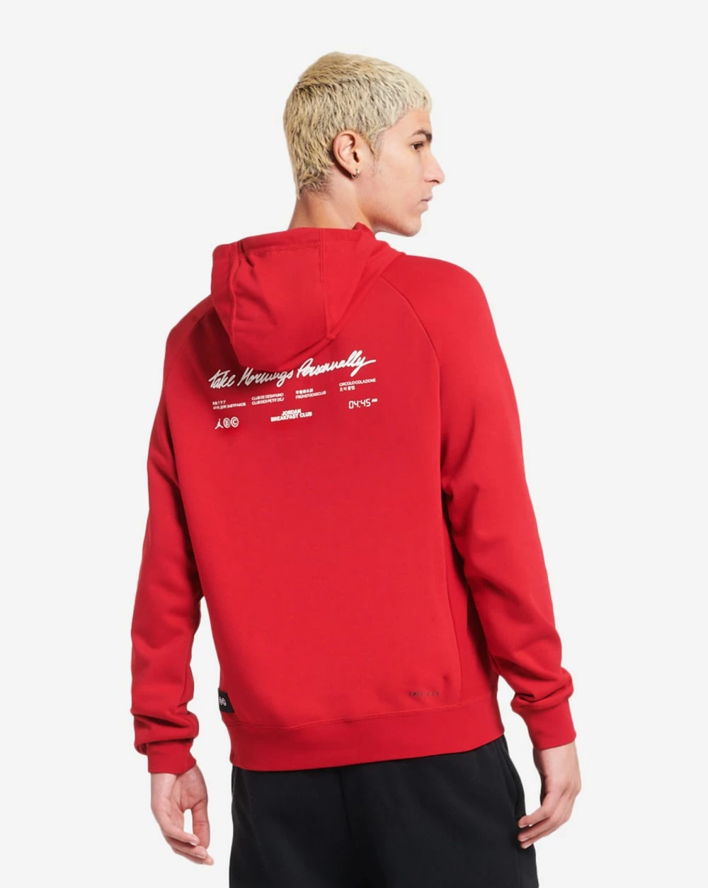 Jordan Dri-FIT Sport Graphic Hoodie Gym Red/Black 5 Jordan Dri-FIT Sport Graphic Hoodie Gym Red/Black - Image 3