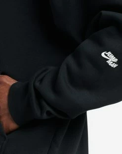 Jordan MJ Flight MVP Jumpman Fleece Pullover Hoodie Black/Sail -Mens New Arivals Sales Shop DQ8037 010 4 1800x