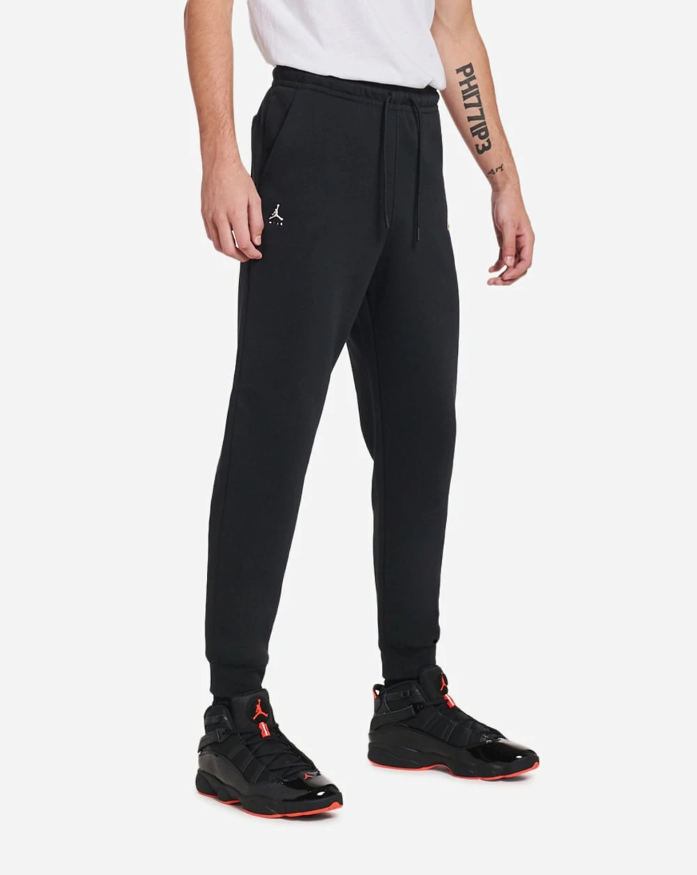 Jordan Flight MVP Fleece Sweatpants Black / Sail 4 Jordan Flight MVP Fleece Sweatpants Black / Sail - Image 2
