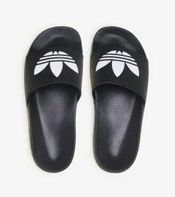 Adidas Adilette Lite Slides Black/White -Mens New Arivals Sales Shop FU8298 4 1800x