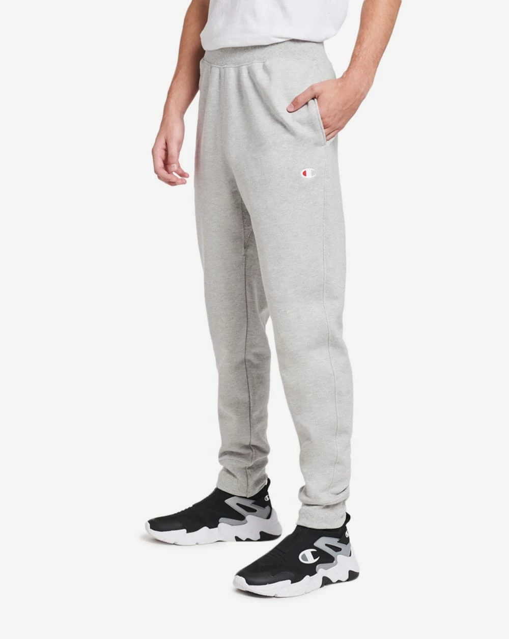 Champion Reverse Weave Joggers Oxford Grey 4 Champion Reverse Weave Joggers Oxford Grey - Image 2