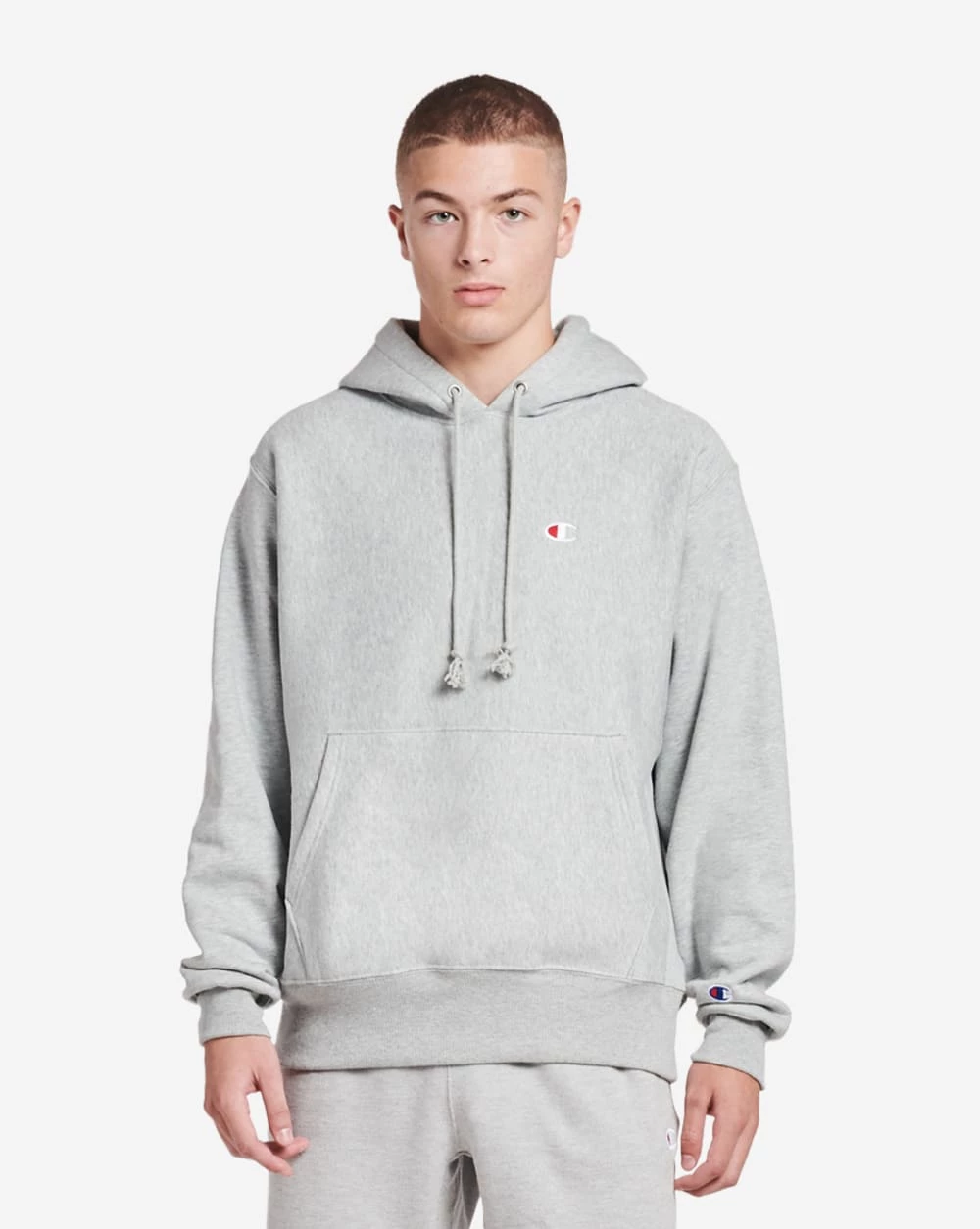 Champion Reverse Weave Pullover Hoodie Oxford Grey 3 Champion Reverse Weave Pullover Hoodie Oxford Grey
