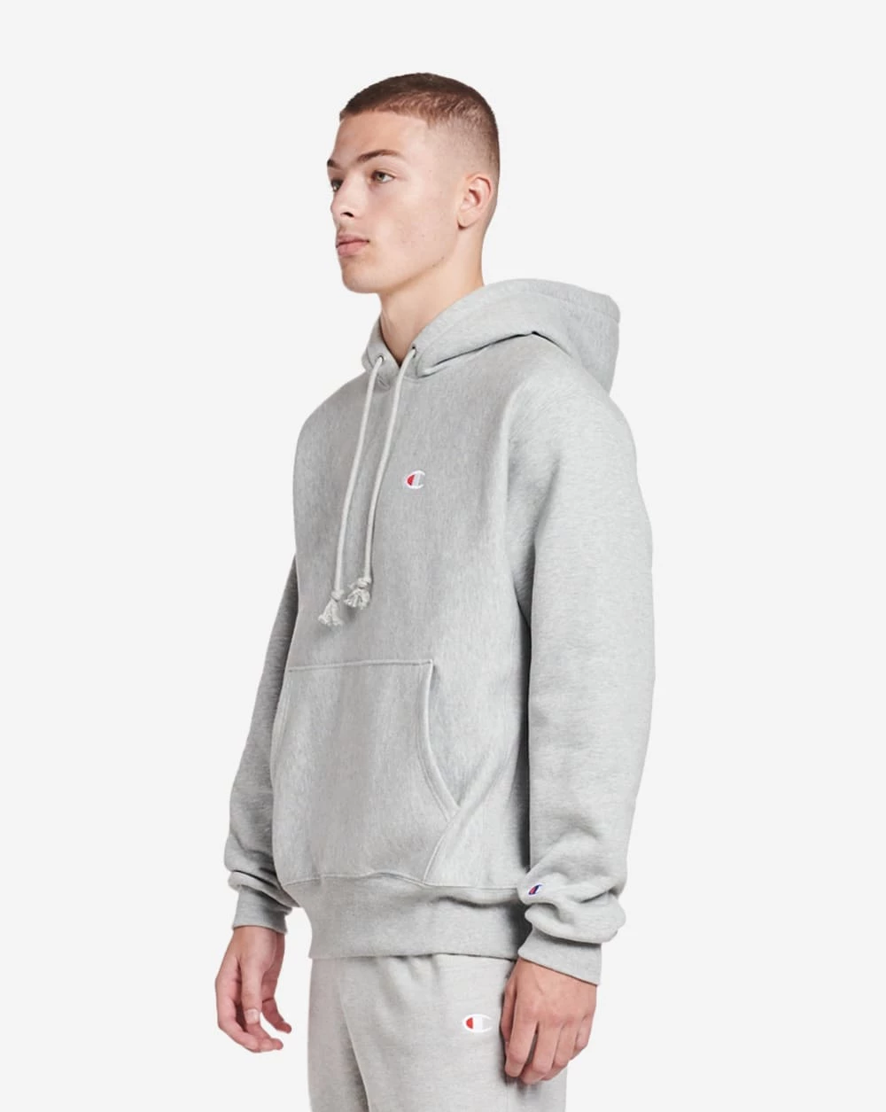Champion Reverse Weave Pullover Hoodie Oxford Grey 4 Champion Reverse Weave Pullover Hoodie Oxford Grey - Image 2