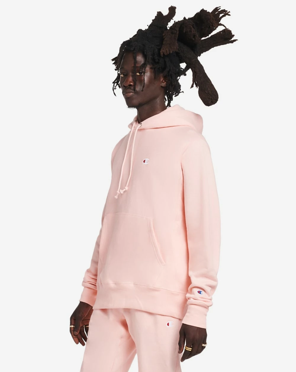 Champion Reverse Weave Pullover Hoodie Primer Pink 4 Champion Reverse Weave Pullover Hoodie Primer Pink - Image 2