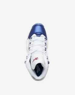 Reebok QUESTION MID "Blue WHT/BLUE/RED -Mens New Arivals Sales Shop GX0227 5 1800x