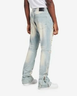 Decibel Stacked Jeans With Zipper Detail Brisbane Blue -Mens New Arivals Sales Shop JP22349J BLU 3 1800x