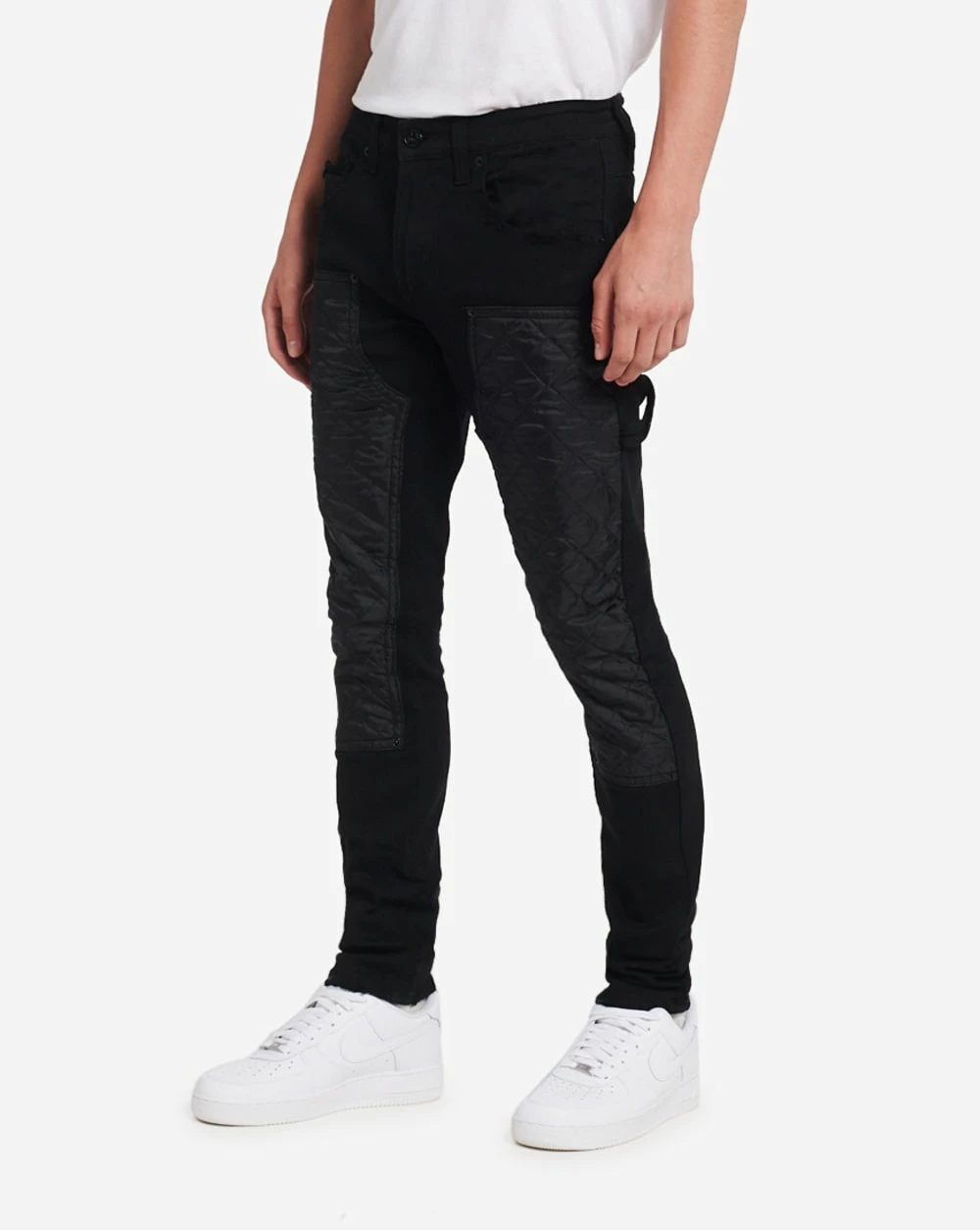 Smugglers Moon Nylon Quilted 5-Pocket Jeans Black 4 Smugglers Moon Nylon Quilted 5-Pocket Jeans Black - Image 2