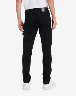 Smugglers Moon Nylon Quilted 5-Pocket Jeans Black 8 Smugglers Moon Nylon Quilted 5-Pocket Jeans Black -Mens New Arivals Sales Shop JSMWB118 BLK 3 1800x