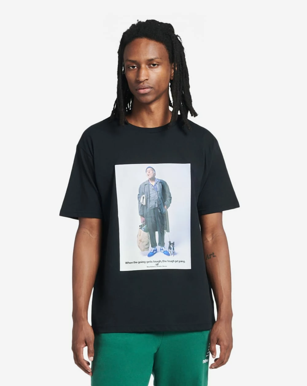 New Balance Essentials Grandpa Tee Black 3 New Balance Essentials Grandpa Tee Black