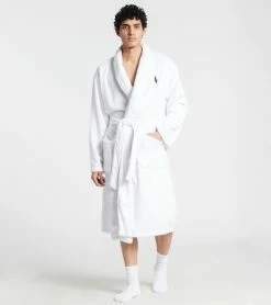 Polo Microfiber Robe White