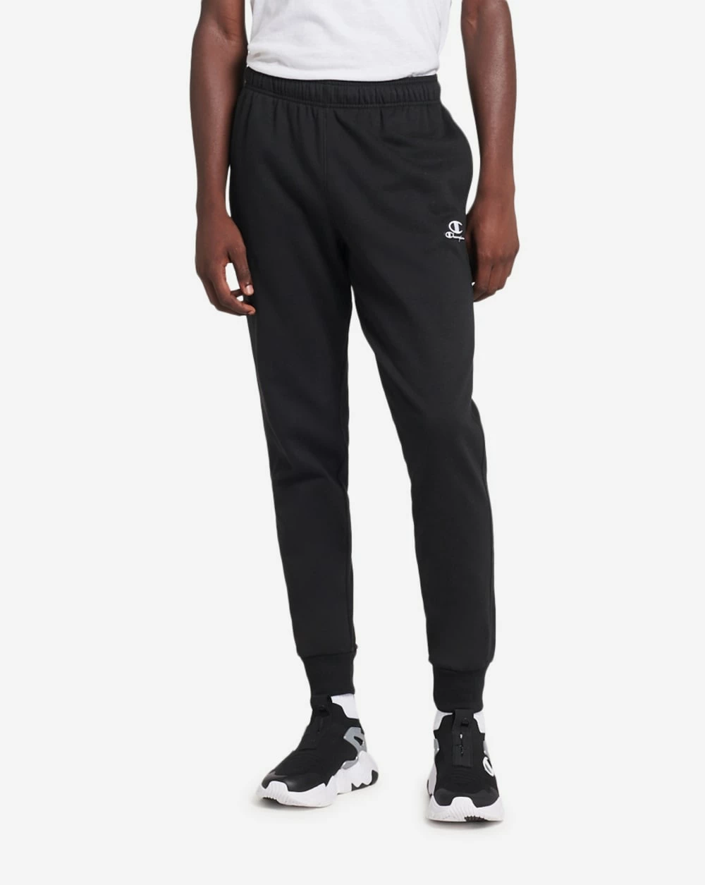 Champion Classic Fleece Jogger Pants Black 3 Champion Classic Fleece Jogger Pants Black