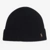 Polo Ralph Lauren Signature Cuff Hat Polo Black 2 Polo Ralph Lauren Signature Cuff Hat Polo Black -Mens New Arivals Sales Shop PC0483 002 1 1800x