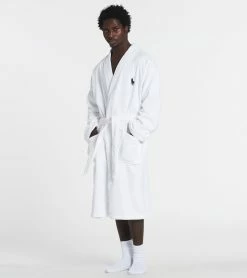 Polo Terry Velour Robe White