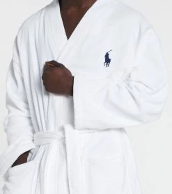 Polo Terry Velour Robe White 7 Polo Terry Velour Robe White -Mens New Arivals Sales Shop RL91 WH 3 1800x