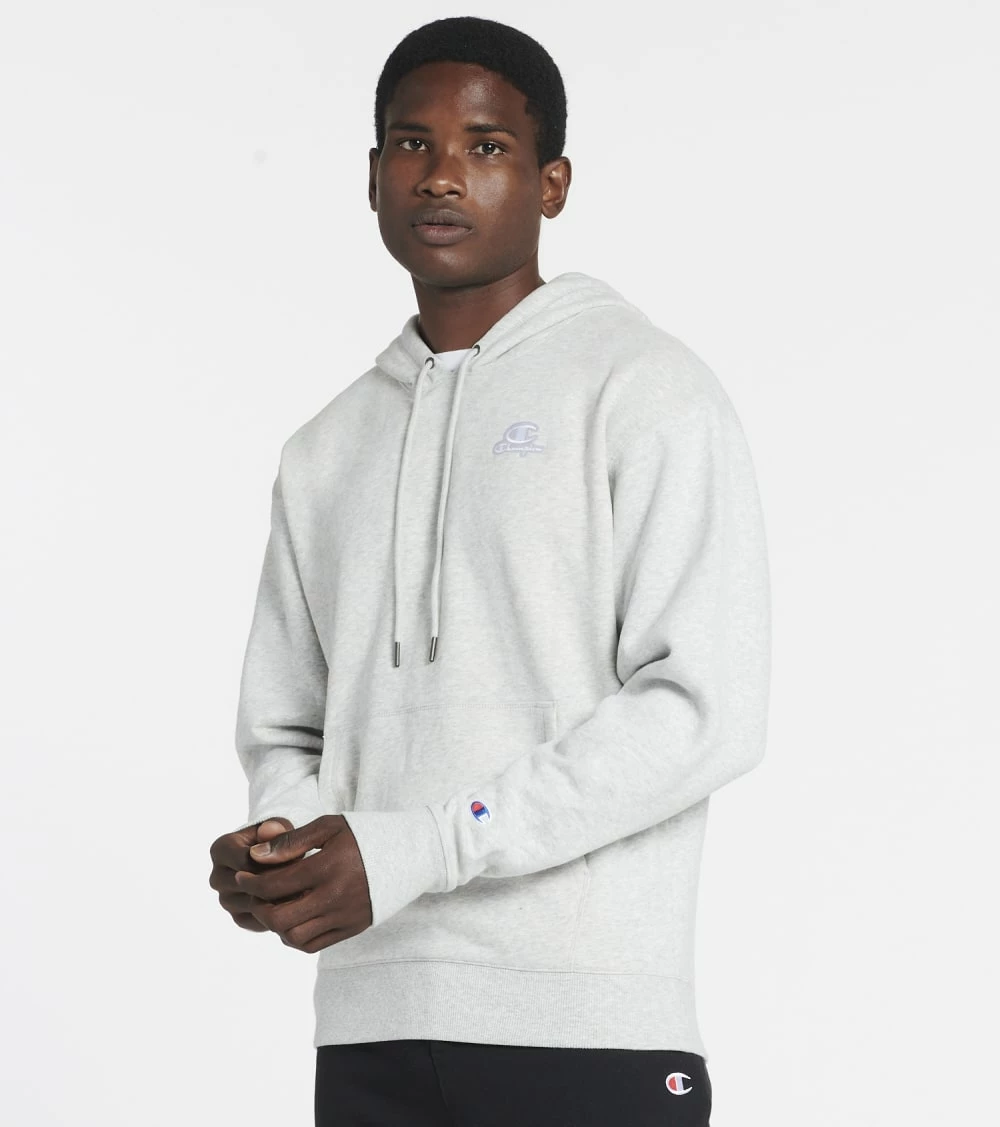 Champion Classic Fleece Hoodie Bleached Stone/Cream Heather 3 Champion Classic Fleece Hoodie Bleached Stone/Cream Heather