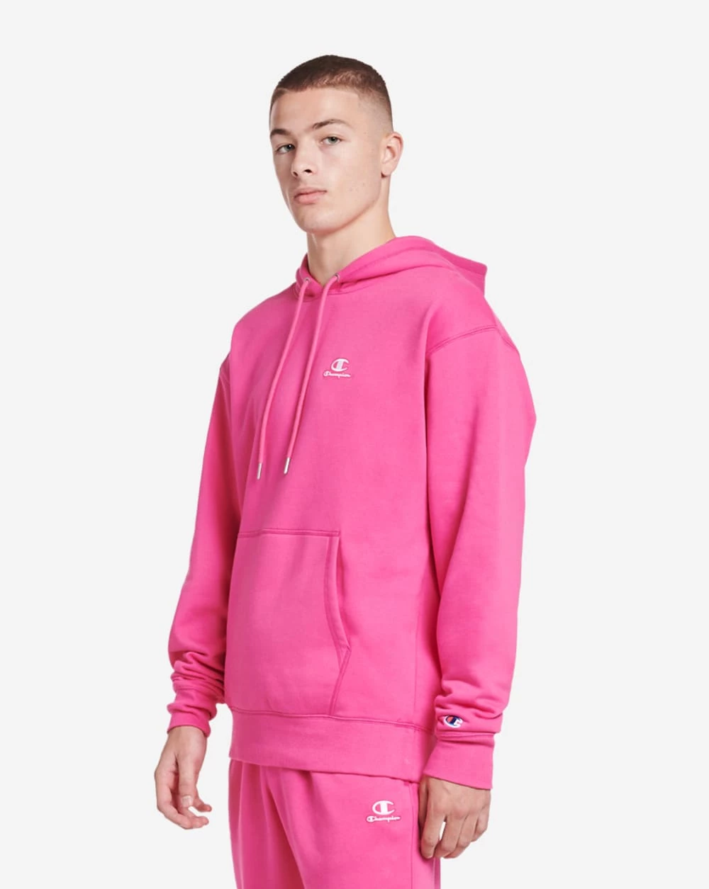 Champion Classic Fleece Pullover Hoodie Wow Pink 4 Champion Classic Fleece Pullover Hoodie Wow Pink - Image 2