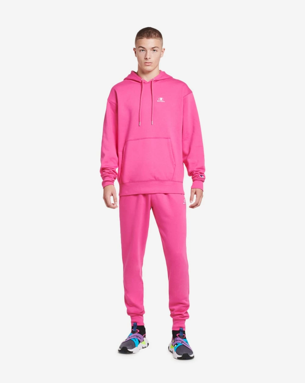 Champion Classic Fleece Pullover Hoodie Wow Pink 6 Champion Classic Fleece Pullover Hoodie Wow Pink - Image 4